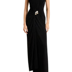 Brandon Maxwell Serena V - Neck Dress - Vermillion