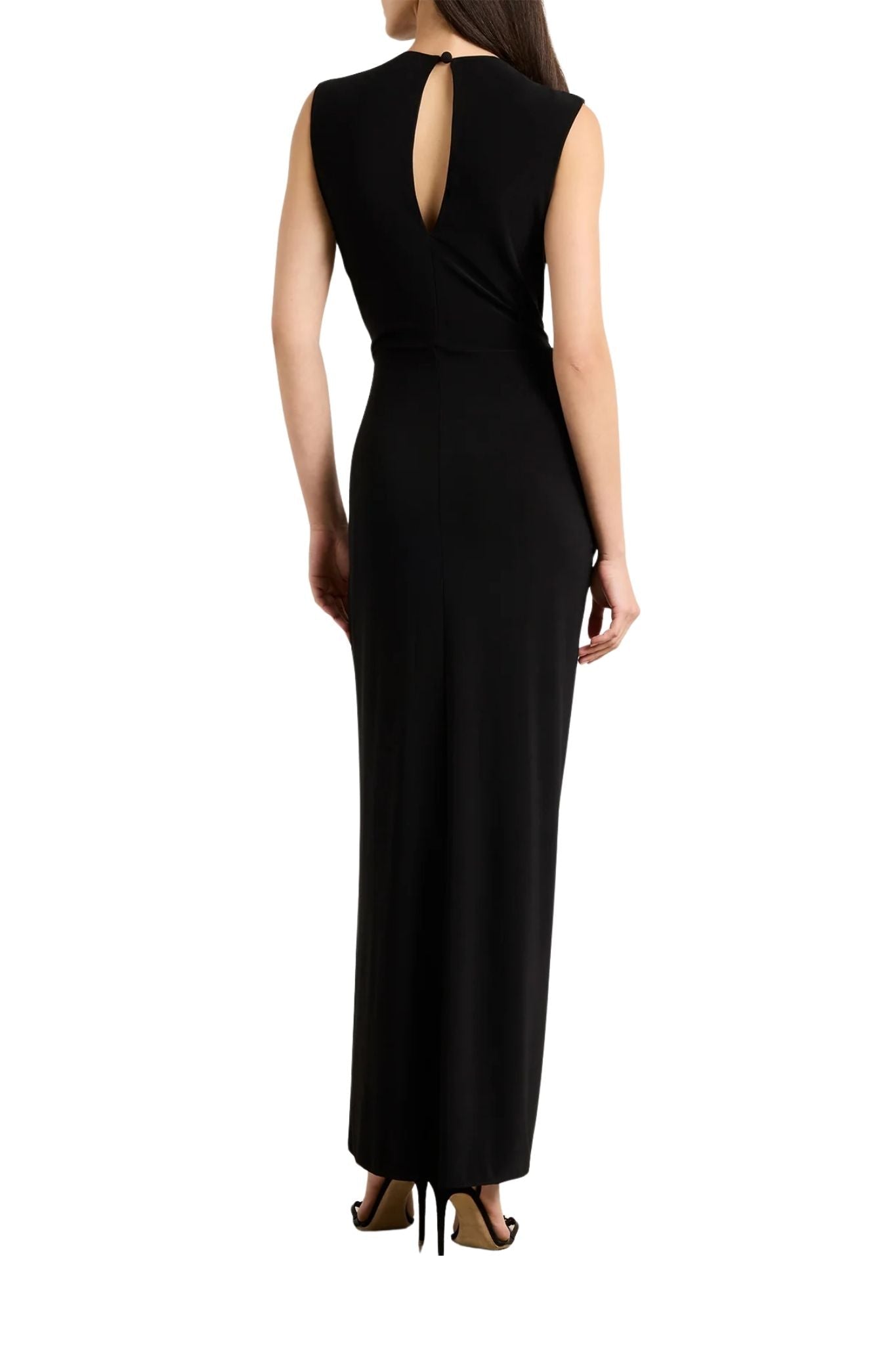 Brandon Maxwell Serena V - Neck Dress - Vermillion