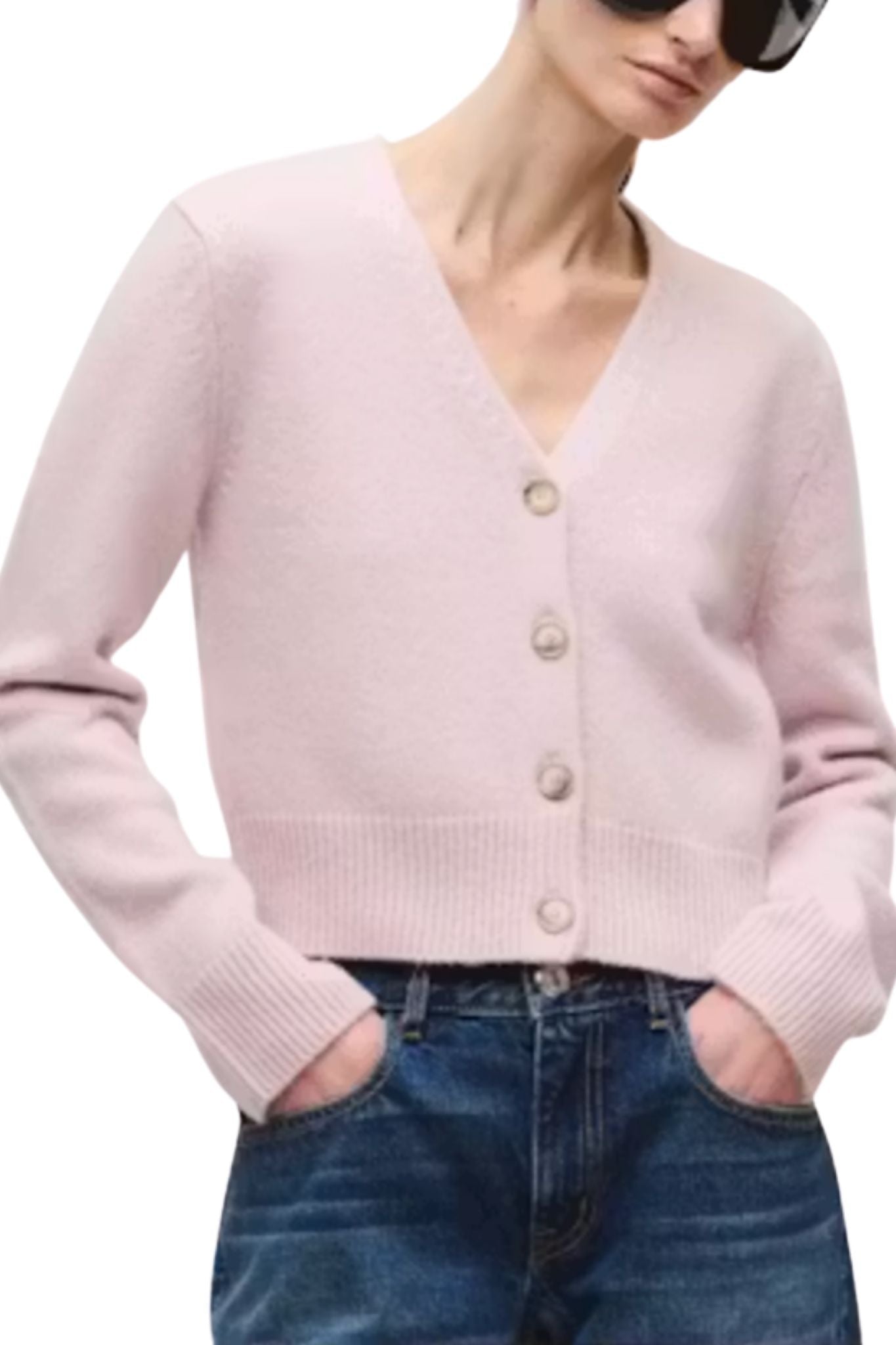 Brandon Maxwell Sloane Silk Cashmere Cardigan Sweater - Vermillion