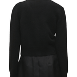 Brandon Maxwell Sloane Silk Cashmere Cardigan Sweater - Vermillion