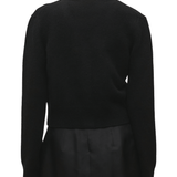 Brandon Maxwell Sloane Silk Cashmere Cardigan Sweater - Vermillion