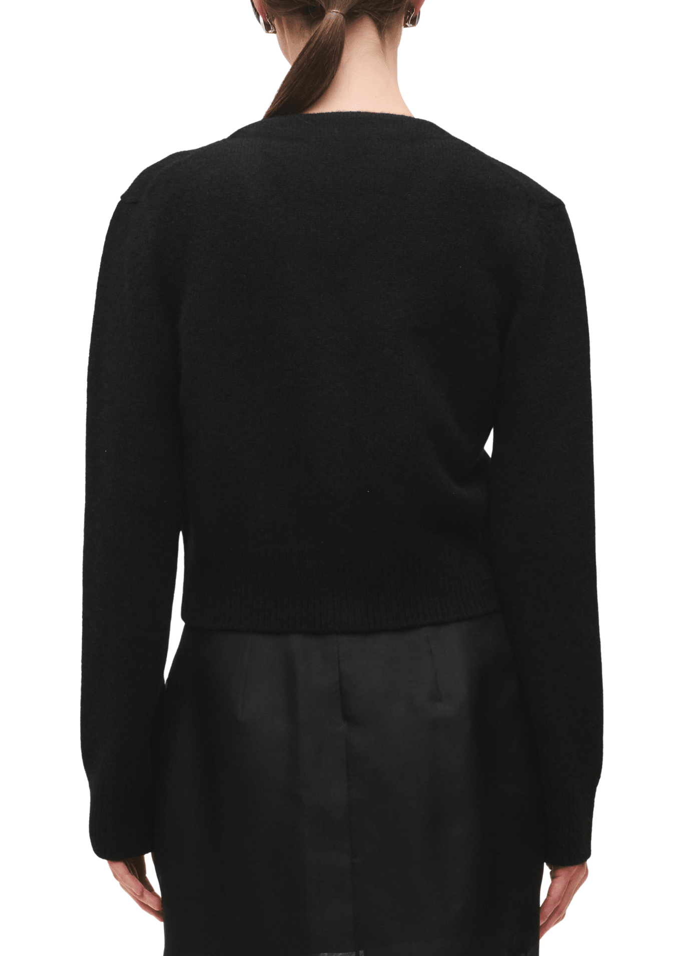 Brandon Maxwell Sloane Silk Cashmere Cardigan Sweater - Vermillion