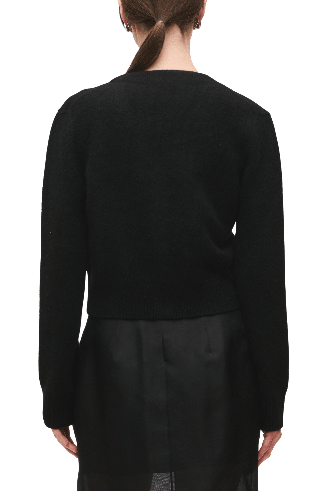 Brandon Maxwell Sloane Silk Cashmere Cardigan Sweater - Vermillion