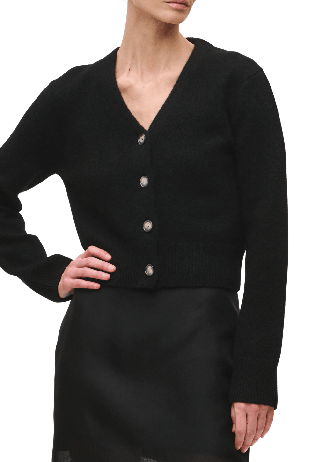 Brandon Maxwell Sloane Silk Cashmere Cardigan Sweater - Vermillion