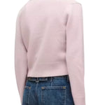 Brandon Maxwell Sloane Silk Cashmere Cardigan Sweater - Vermillion