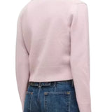 Brandon Maxwell Sloane Silk Cashmere Cardigan Sweater - Vermillion