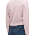 Brandon Maxwell Sloane Silk Cashmere Cardigan Sweater - Vermillion