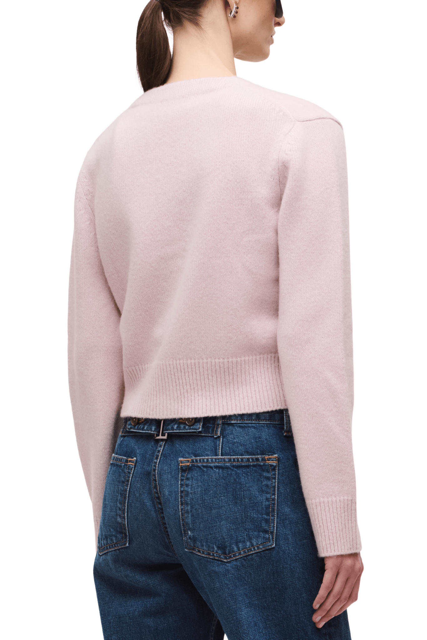 Brandon Maxwell Sloane Silk Cashmere Cardigan Sweater - Vermillion