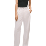 Brandon Maxwell Stevie Wide Leg Jean w/ Cargo Detail - Vermillion