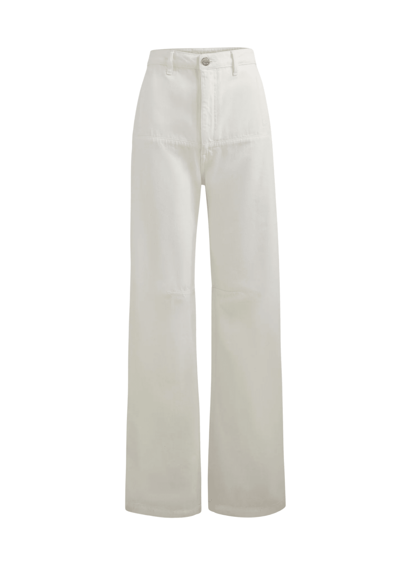 Brandon Maxwell Stevie Wide Leg Jean w/ Cargo Detail - Vermillion