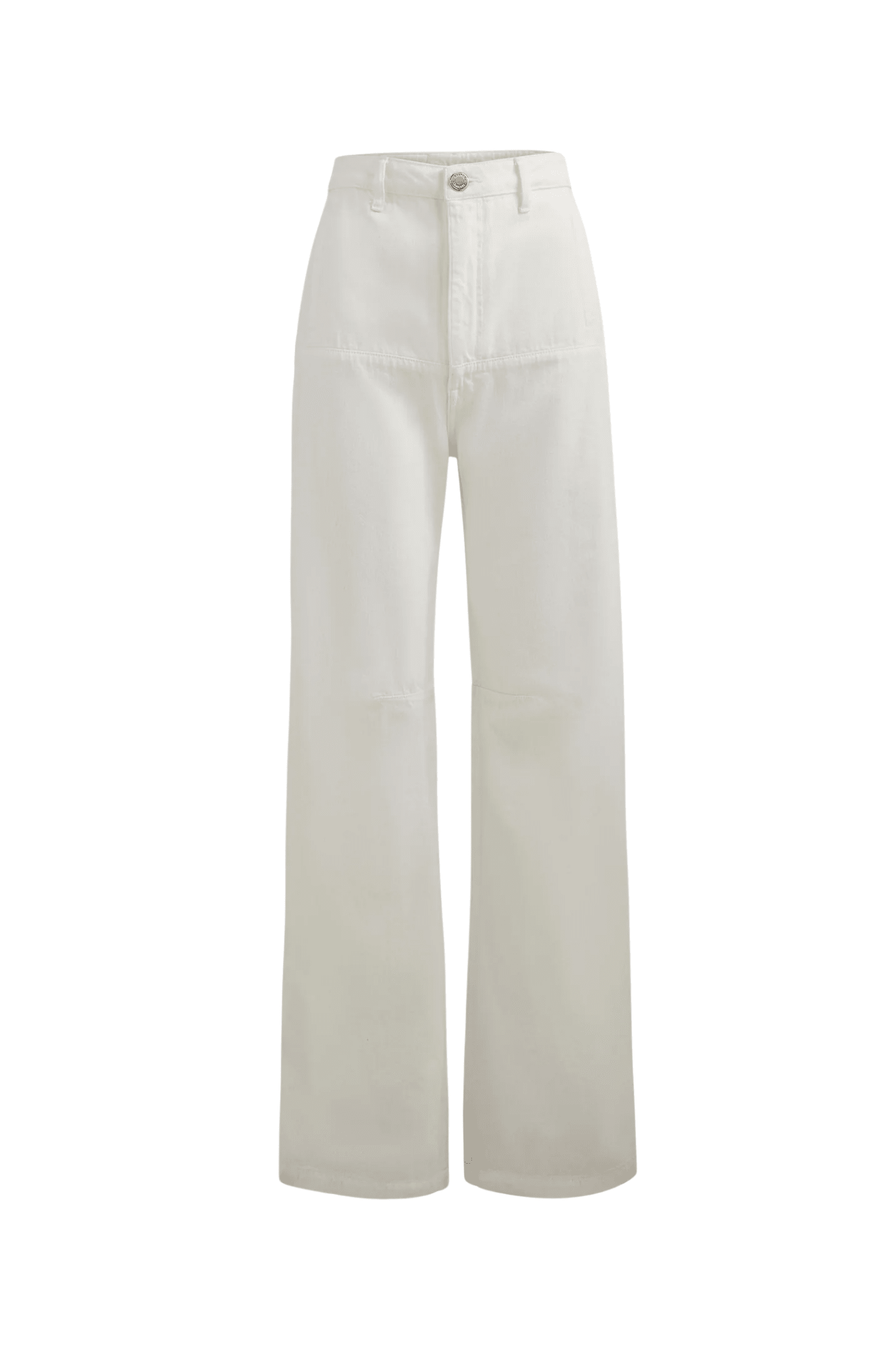Brandon Maxwell Stevie Wide Leg Jean w/ Cargo Detail - Vermillion
