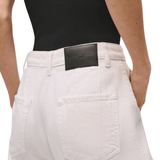 Brandon Maxwell Stevie Wide Leg Jean w/ Cargo Detail - Vermillion