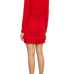 Brandon Maxwell The Aubrey Shrunken Cardigan - Vermillion