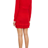 Brandon Maxwell The Aubrey Shrunken Cardigan - Vermillion