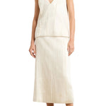 Brandon Maxwell The Drew Deep V Tank - Vermillion