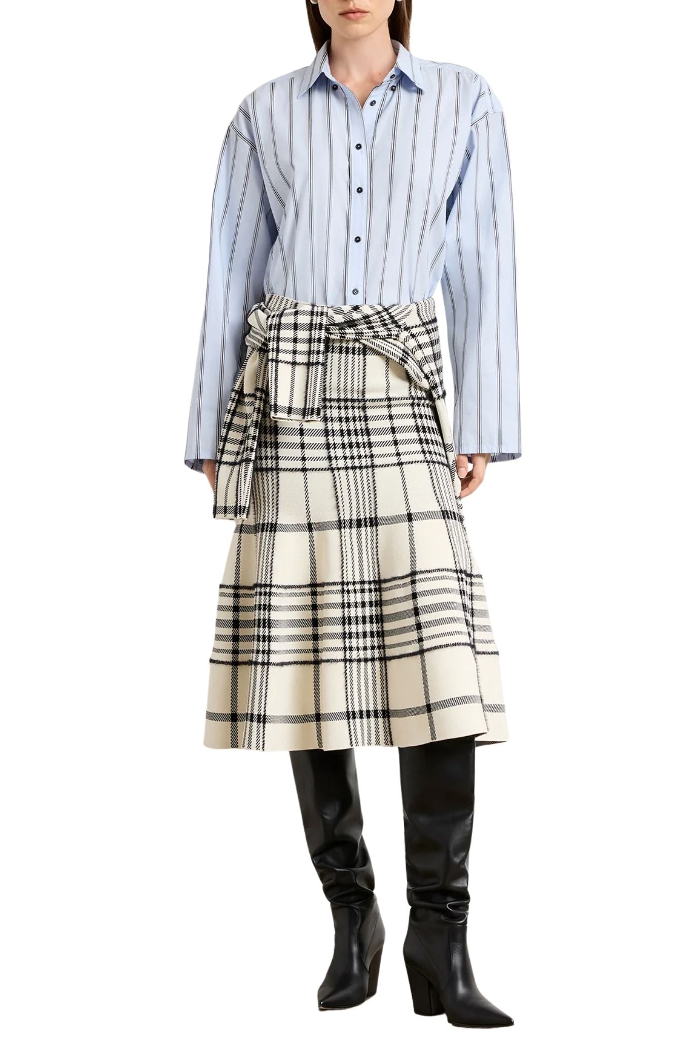 Brandon Maxwell The Javi Boxy Button Down Shirt - Vermillion