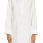 Brandon Maxwell The Lola Relaxed Tunic Shirt Dress - Vermillion