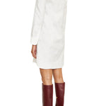 Brandon Maxwell The Lola Relaxed Tunic Shirt Dress - Vermillion