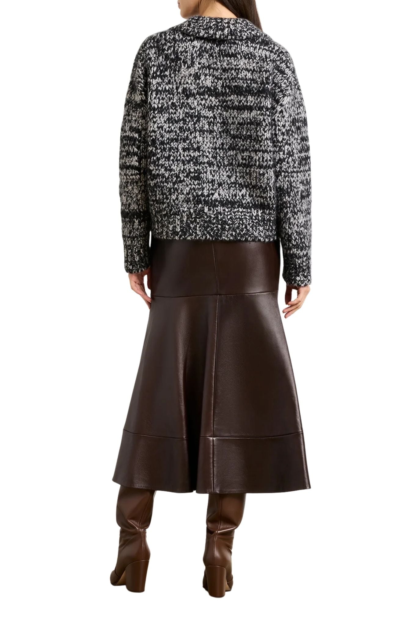 Brandon Maxwell The Posie Half Zip Sweater With Sleeve Pocket - Vermillion