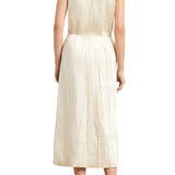 Brandon Maxwell The Tierney Satin Straight Skirt - Vermillion