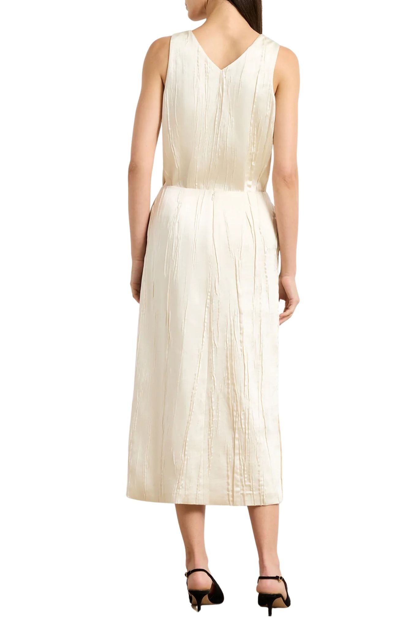 Brandon Maxwell The Tierney Satin Straight Skirt - Vermillion