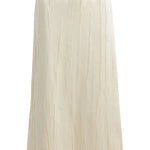 Brandon Maxwell The Tierney Satin Straight Skirt - Vermillion