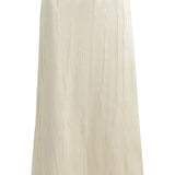 Brandon Maxwell The Tierney Satin Straight Skirt - Vermillion