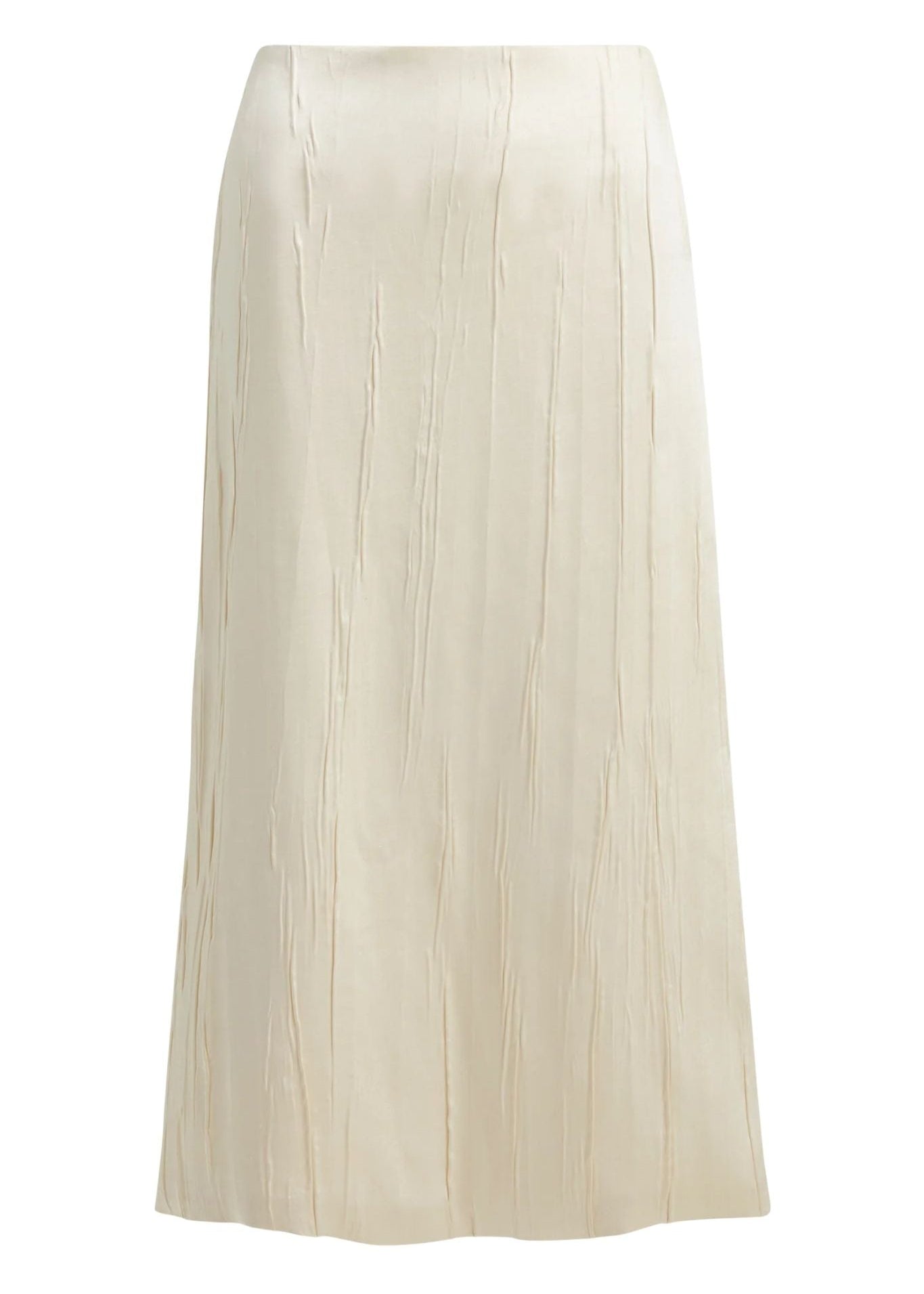 Brandon Maxwell The Tierney Satin Straight Skirt - Vermillion