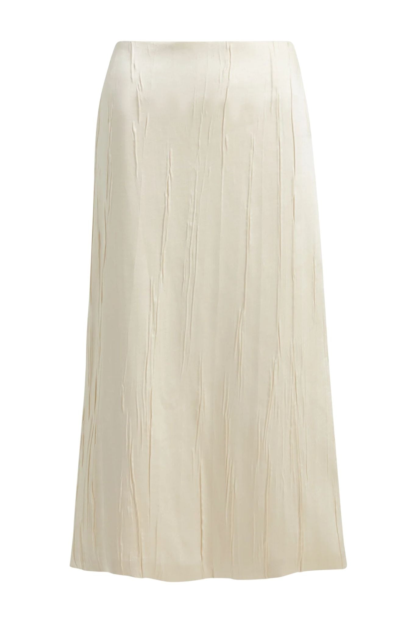 Brandon Maxwell The Tierney Satin Straight Skirt - Vermillion