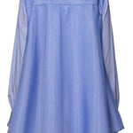 Brandon Maxwell Vaughn Frothy Layered Shirt - Vermillion