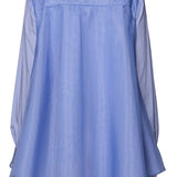 Brandon Maxwell Vaughn Frothy Layered Shirt - Vermillion