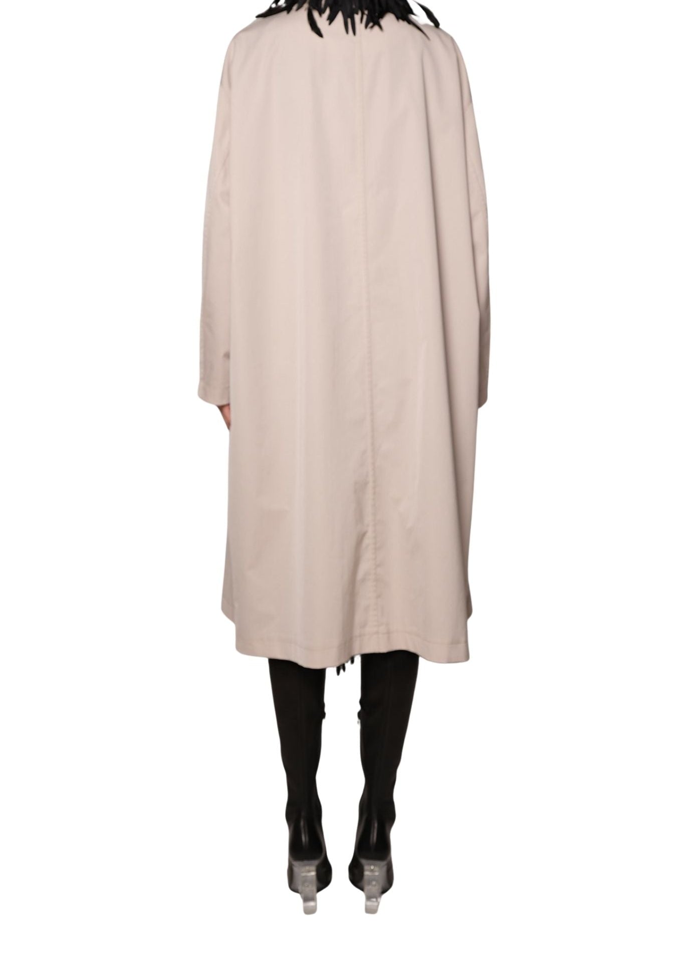 Brandon Maxwell Yura Trench Coat w/ Removable Shell - Vermillion