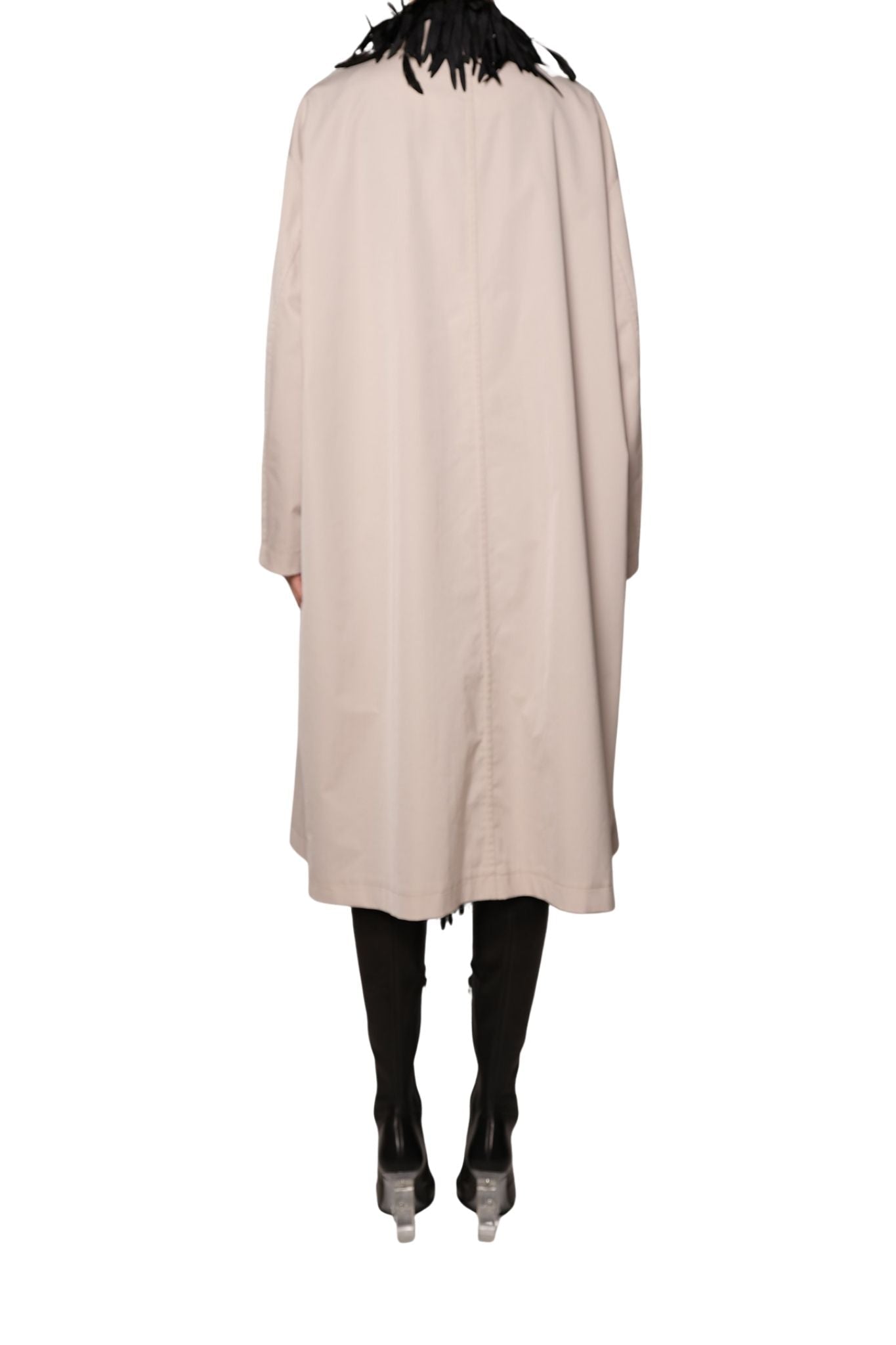 Brandon Maxwell Yura Trench Coat w/ Removable Shell - Vermillion