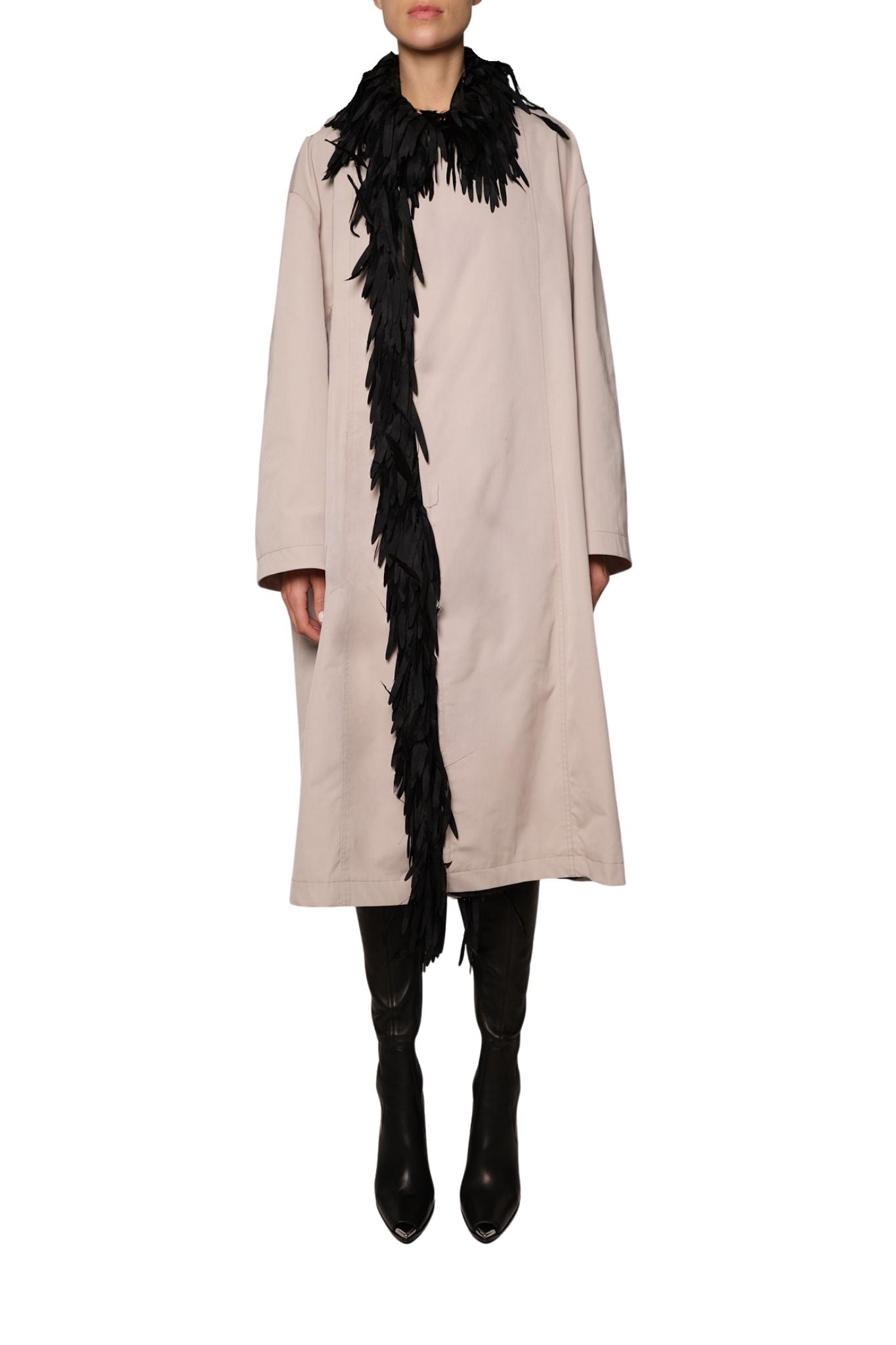 Brandon Maxwell Yura Trench Coat w/ Removable Shell - Vermillion