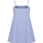 Brandon Maxwell Zinnia Mini Trapeze Dress w/ Square Neckline - Vermillion