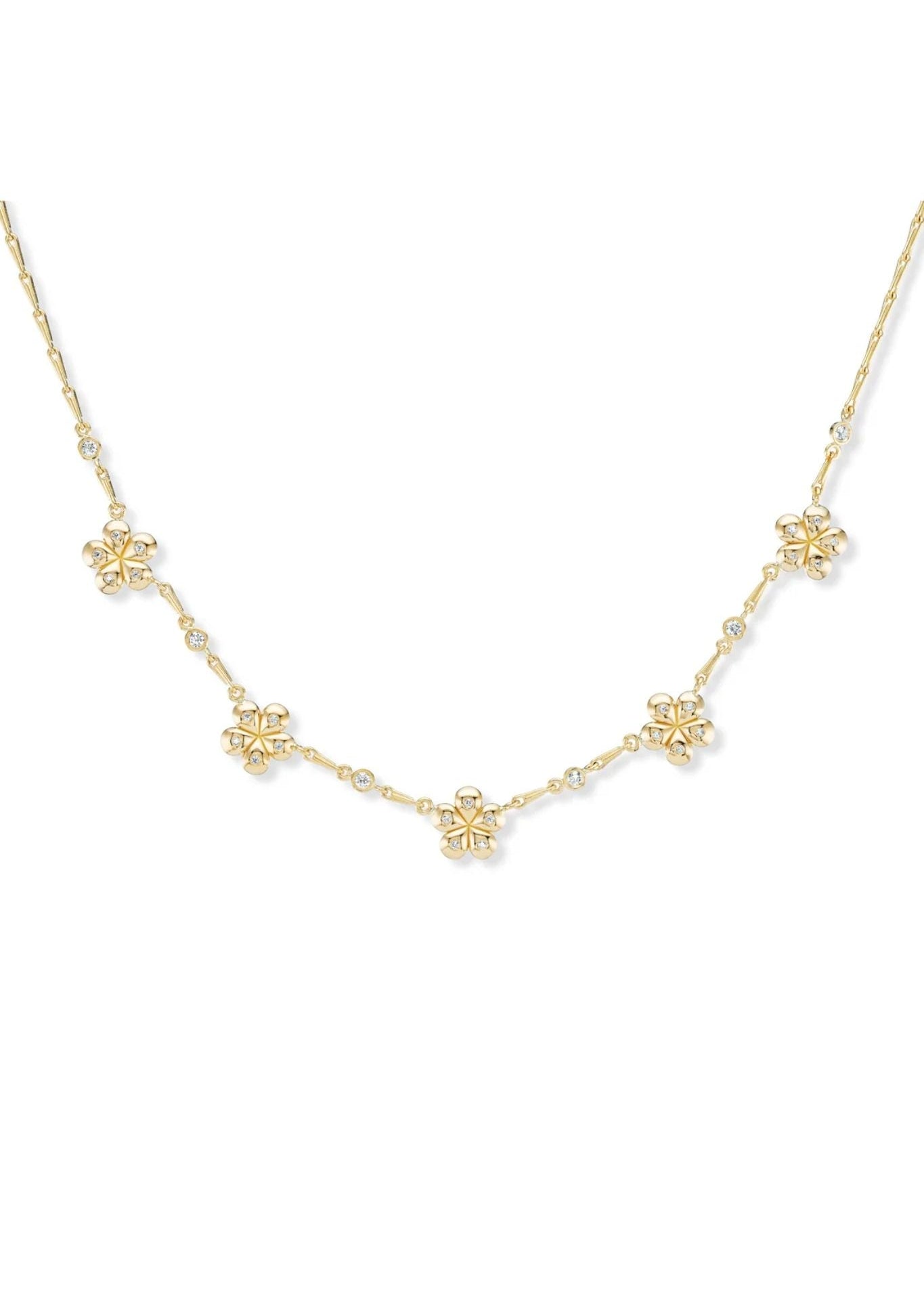 Brent Neale 5 Petal Flower Necklace - Vermillion
