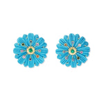 Brent Neale Large Sputnik Wildflower Earrings - Vermillion