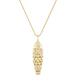 Brent Neale Medium Fish Pendant on Wheat Chain - Vermillion