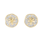 Brent Neale Pavé Diamond Sand Dollar Earrings - Vermillion
