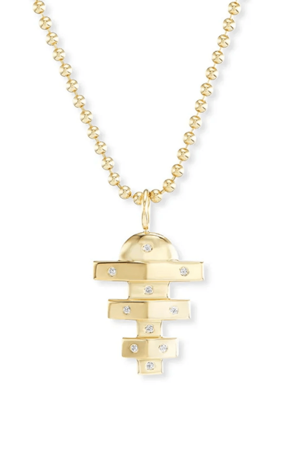 Brent Neale Small Hopscotch Pendant Necklace - Vermillion
