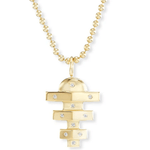 Brent Neale Small Hopscotch Pendant Necklace - Vermillion