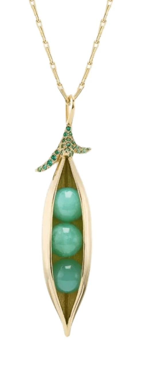 Brent Neale Sweet Peas Pendant Necklace - Vermillion