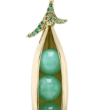Brent Neale Sweet Peas Pendant Necklace - Vermillion