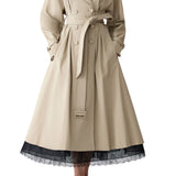 Carolina Herrera A - Line Trench Coat - Vermillion