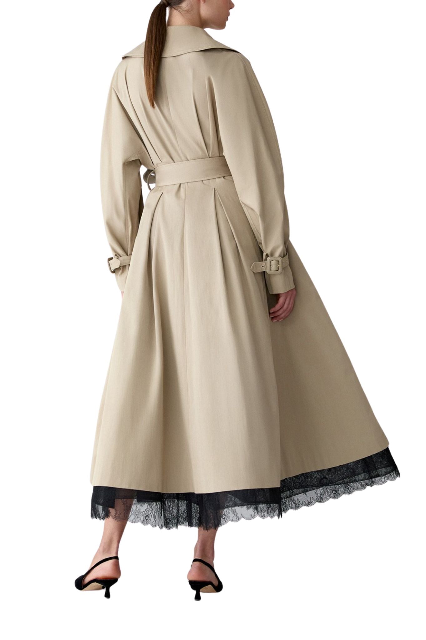 Carolina Herrera A - Line Trench Coat - Vermillion