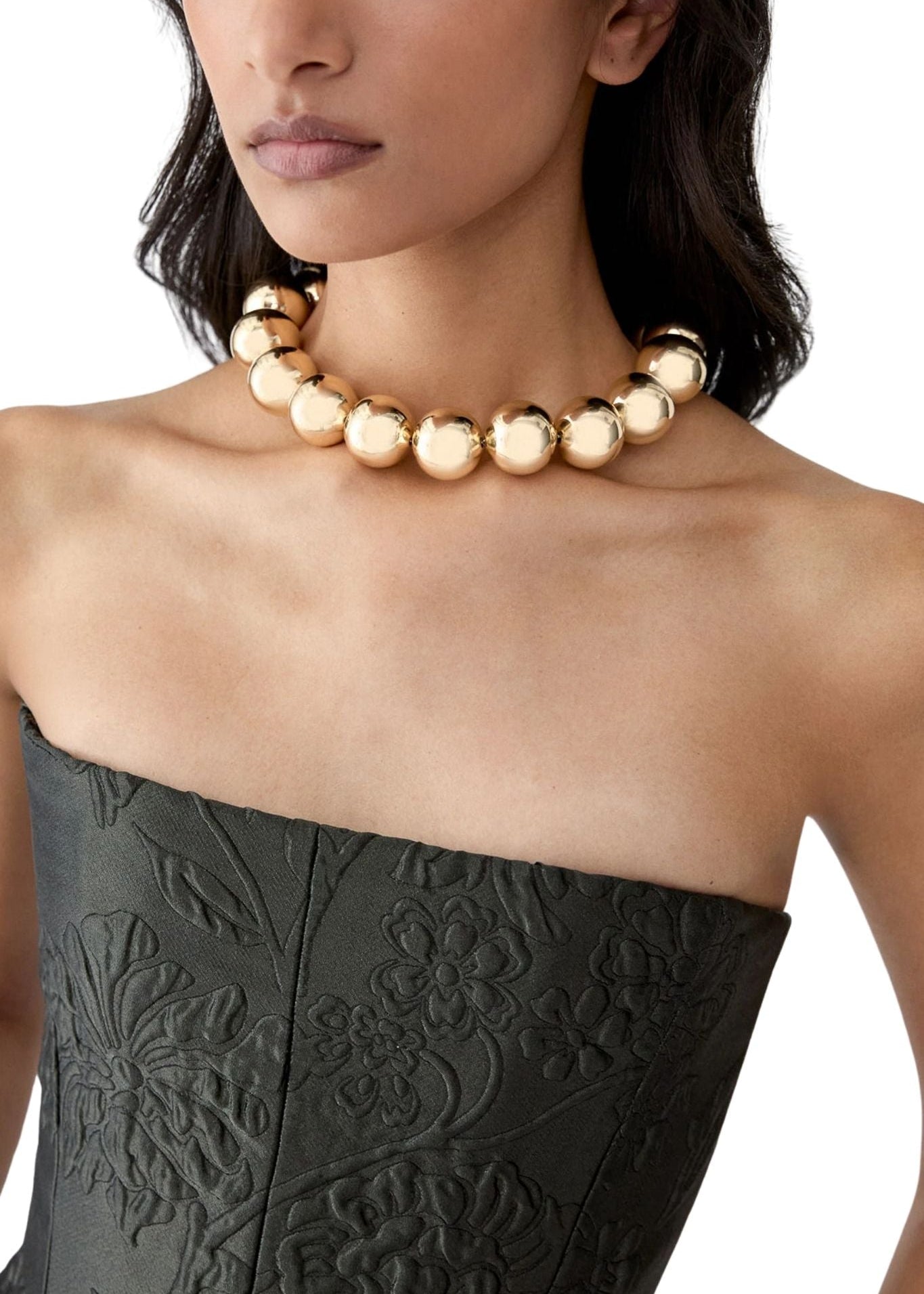 Carolina Herrera Ball Necklace - Vermillion
