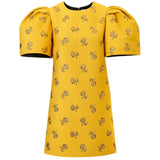 Carolina Herrera Bell SLV Crewneck Shift Dress - Vermillion