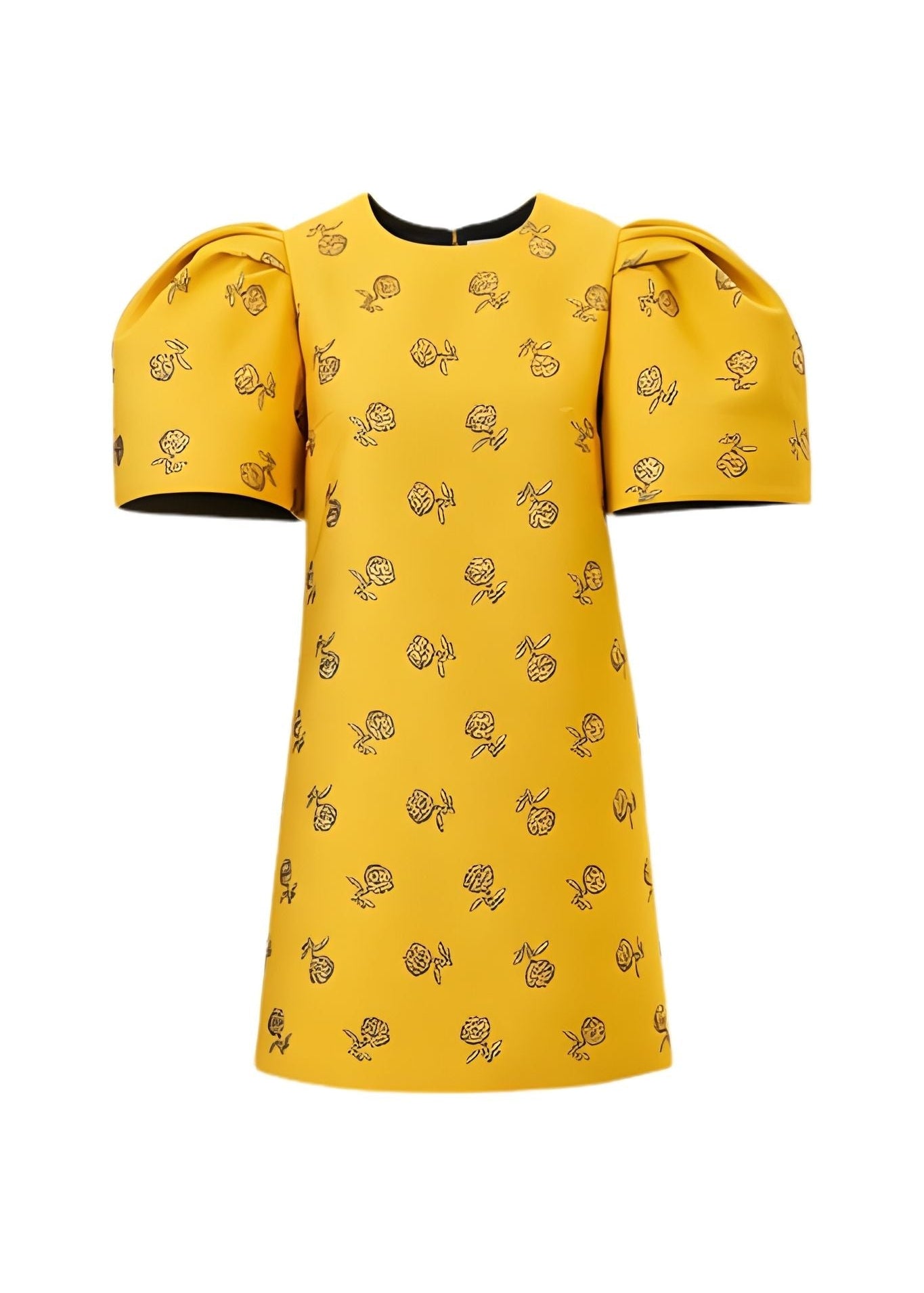 Carolina Herrera Bell SLV Crewneck Shift Dress - Vermillion