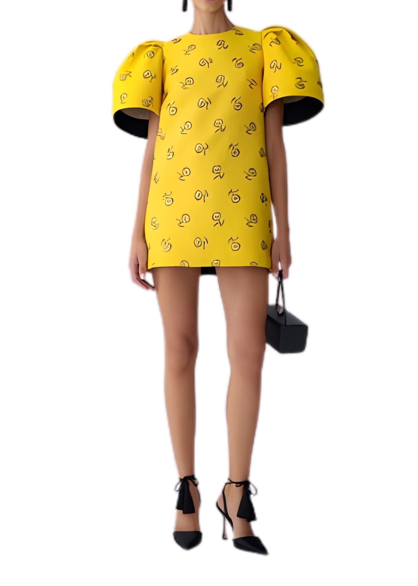 Carolina Herrera Bell SLV Crewneck Shift Dress - Vermillion