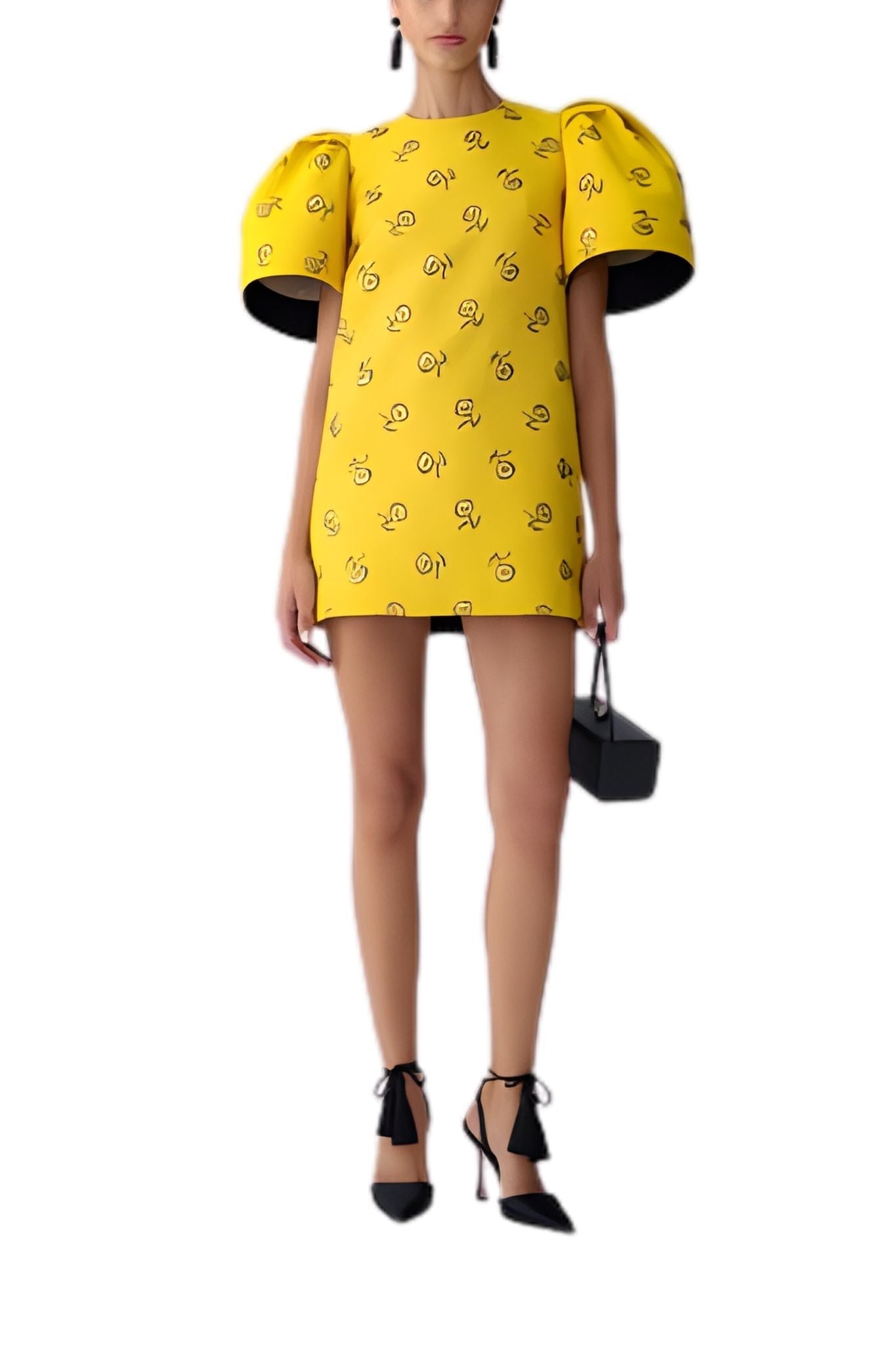 Carolina Herrera Bell SLV Crewneck Shift Dress - Vermillion
